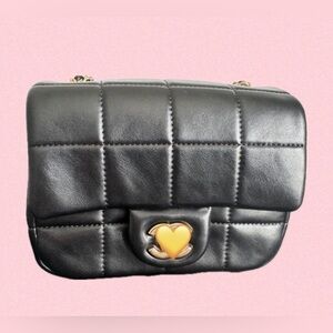 Black Quilted Shoulder Bag